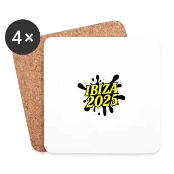 Ibiza 2025 - Untersetzer (4er-Set) - Weiß - Vorne