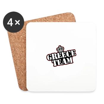 Greece Team - Coasters (set of 4) - white - Front