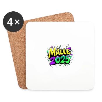 Malle 2025 Colorful - Coasters (set of 4) - white - Front