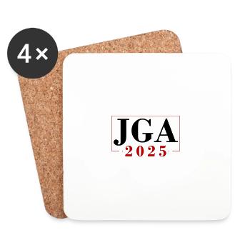 Jga 2025 Junggesellenabschied - Untersetzer (4er-Set) - Weiß - Vorne