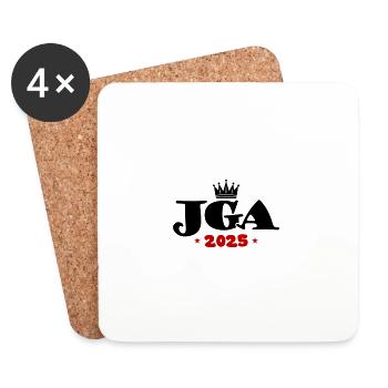 Bachelor Party 2025 Bachelor Party - Coasters (set of 4) - white - Front