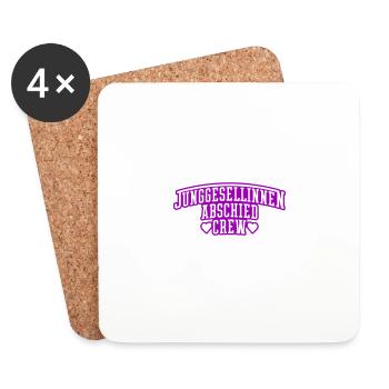 Hen Party Crew Hen - Coasters (set of 4) - white - Front