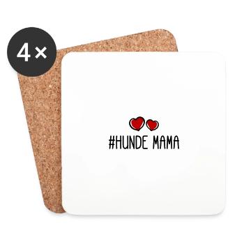 Dogs Mom - Coasters (set of 4) - white - Front