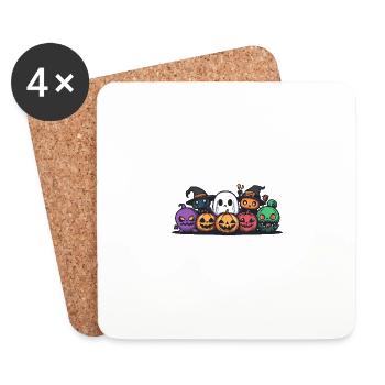 Halloween Party Team - Coasters (set of 4) - white - Front