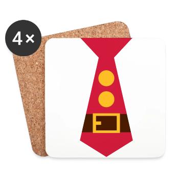 Santa Claus - Coasters (set of 4) - white - Front