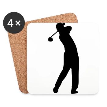 golf - Untersetzer (4er-Set) - Weiß - Vorne