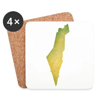 Israel - Coasters (set of 4) - white - Front