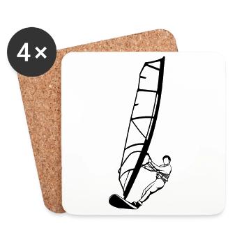 Windsurfers - Coasters (set of 4) - white - Front
