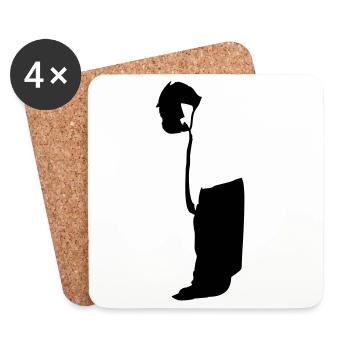 Enfant - Dessous de verre (lot de 4) - blanc - Devant