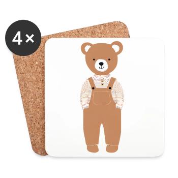 Teddy - Untersetzer (4er-Set) - Weiß - Vorne