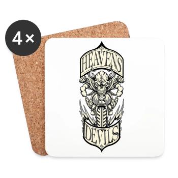 Heavens Devils - Dessous de verre (lot de 4) - blanc - Devant
