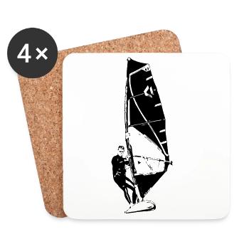 Windsurfing - Coasters (set of 4) - white - Front