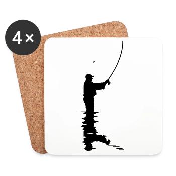 Angler - Coasters (set of 4) - white - Front