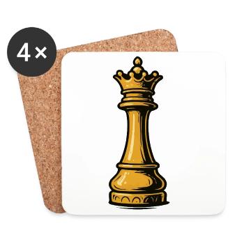 Checkers - Coasters (set of 4) - white - Front