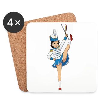 Dansmarieke - Coasters (set of 4) - white - Front
