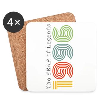 Vintage 1996 - Coasters (set of 4) - white - Front