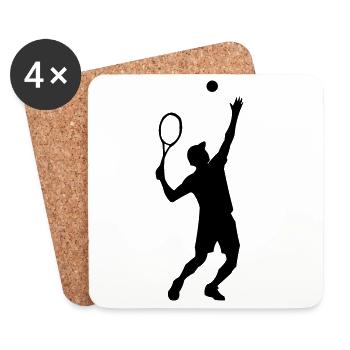 Tennis - Coasters (set of 4) - white - Front