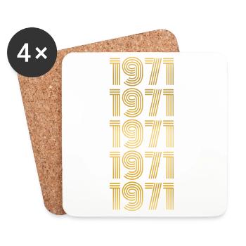19 - Coasters (set of 4) - white - Front