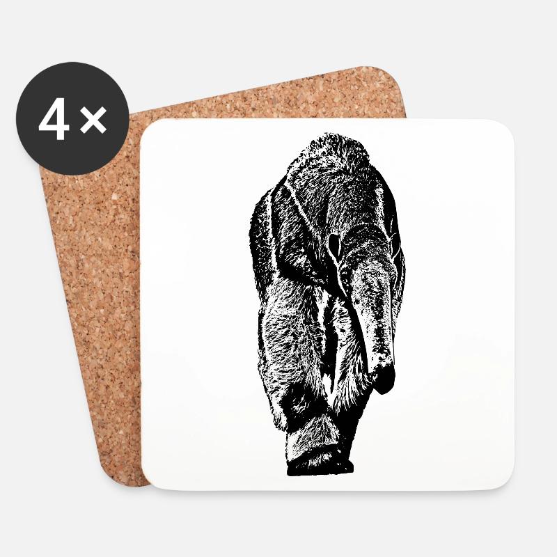 Antbaer - Coasters (set of 4) - white