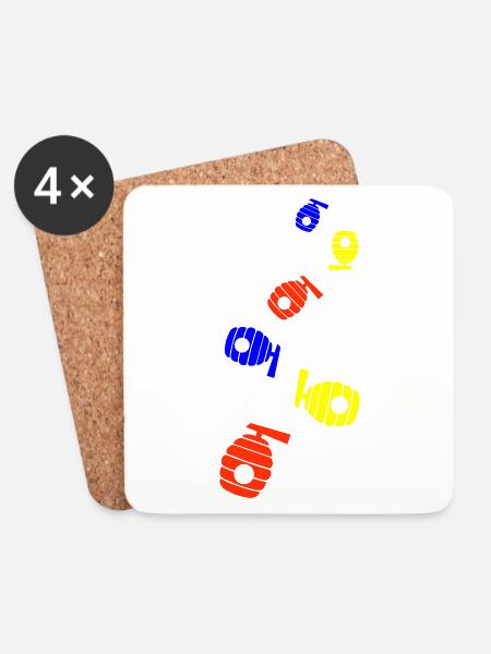 Imker Icon honig - Untersetzer (4er-Set) - Weiß