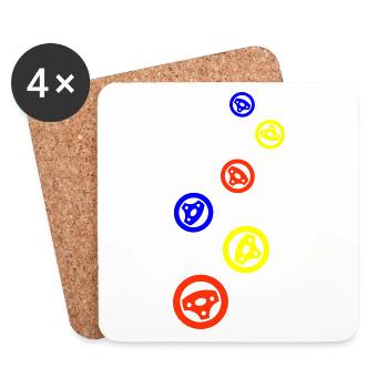 Réglage des pneus Bunt - Dessous de verre (lot de 4) - blanc - Devant