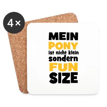 Pony - Untersetzer (4er-Set) - Weiß - Vorne