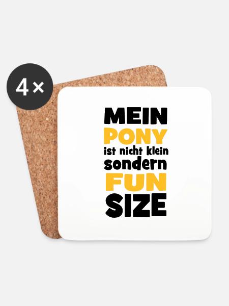 Pony - Untersetzer (4er-Set) - Weiß