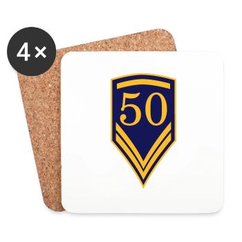 50 - Coasters (set of 4) - white - Front