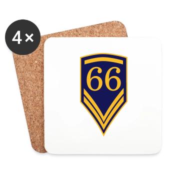 66 - Coasters (set of 4) - white - Front