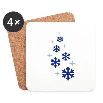 schnee__f2 - Untersetzer (4er-Set) - Weiß - Vorne