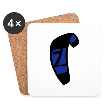 kite_n7_vec_2 en - Coasters (set of 4) - white - Front