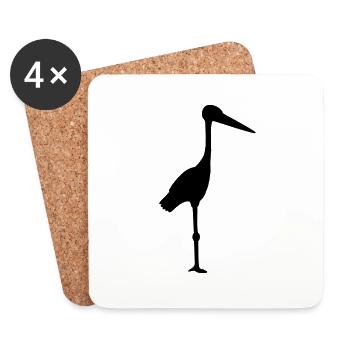 Stork Design - Untersetzer (4er-Set) - Weiß - Vorne