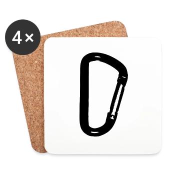 Carabiner - Untersetzer (4er-Set) - Weiß - Vorne