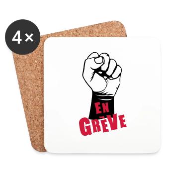 en greve point leve 0 - Dessous de verre (lot de 4) - blanc - Devant