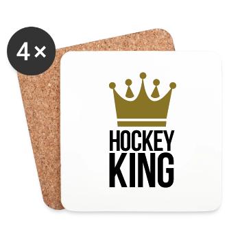 hockey - Untersetzer (4er-Set) - Weiß - Vorne