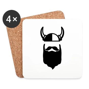 viking - Coasters (set of 4) - white - Front