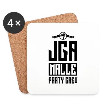 jga malle party crew - Untersetzer (4er-Set) - Weiß - Vorne