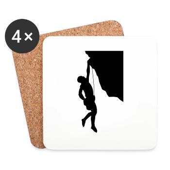 climbing_001 - Dessous de verre (lot de 4) - blanc - Devant