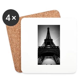 Eifelturm Paris / tour Eiffel - Untersetzer (4er-Set) - Weiß - Vorne
