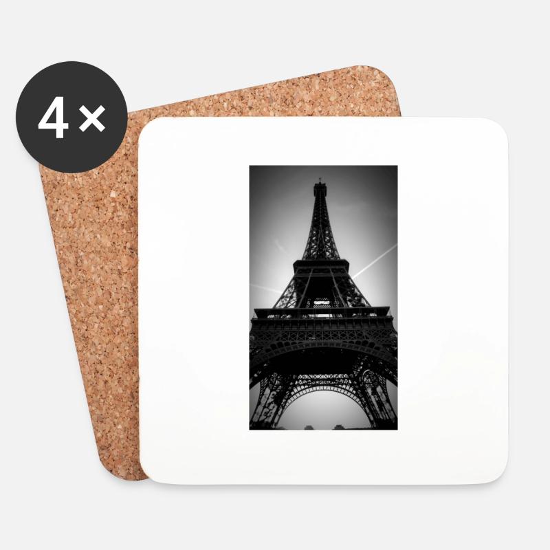 Eiffel Tower Paris / tour Eiffel - Coasters (set of 4) - white