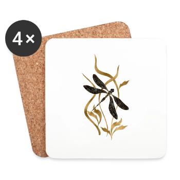 Dragonfly - Coasters (set of 4) - white - Front