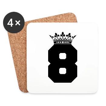 8 krone - Untersetzer (4er-Set) - Weiß - Vorne