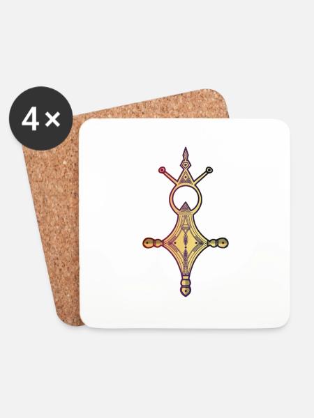 Das Kreuz des Südens - Untersetzer (4er-Set) - Weiß