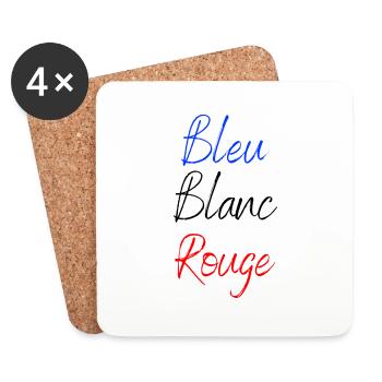 Bleu blanc rouge - Dessous de verre (lot de 4) - blanc - Devant