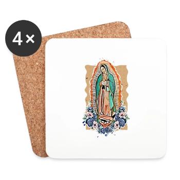 Marie la Vierge - Dessous de verre (lot de 4) - blanc - Devant
