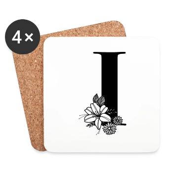 Point I - Coasters (set of 4) - white - Front