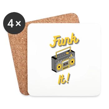 Funk It - Untersetzer (4er-Set) - Weiß - Vorne
