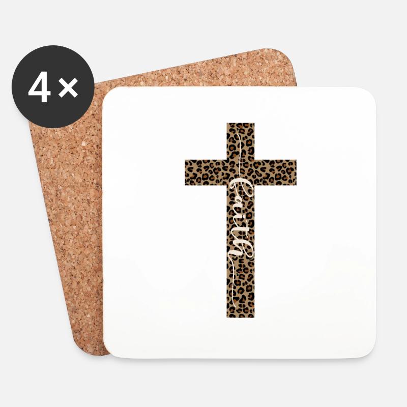 faith - Untersetzer (4er-Set) - Weiß