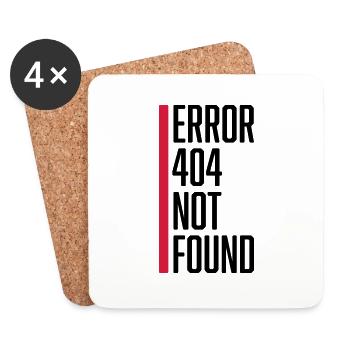Error 404 not found - Coasters (set of 4) - white - Front