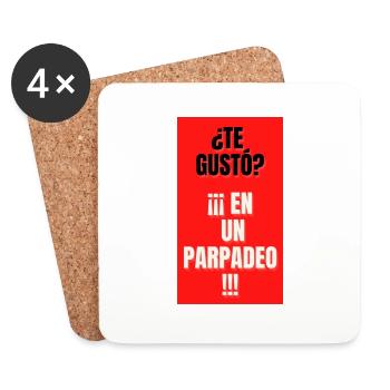 TE GUSTO.EN UN PARPADEO - Dessous de verre (lot de 4) - blanc - Devant